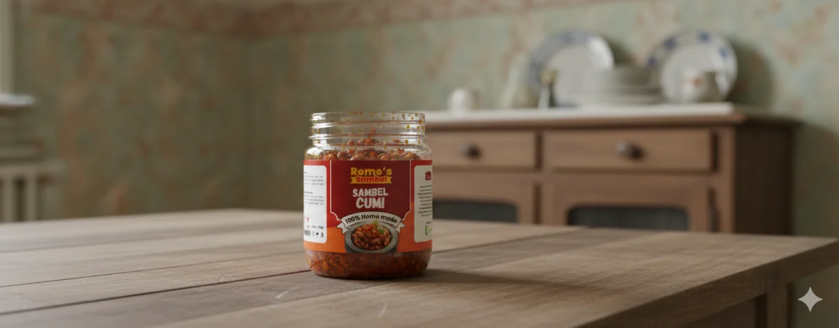 Sambal Bawang Rome's Daily - Sambel Bawang Pedas Lauk Siap Makan 100g